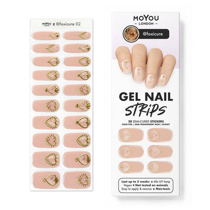 Gel Nail Strip ★ @foxicure 02 - MoYou London