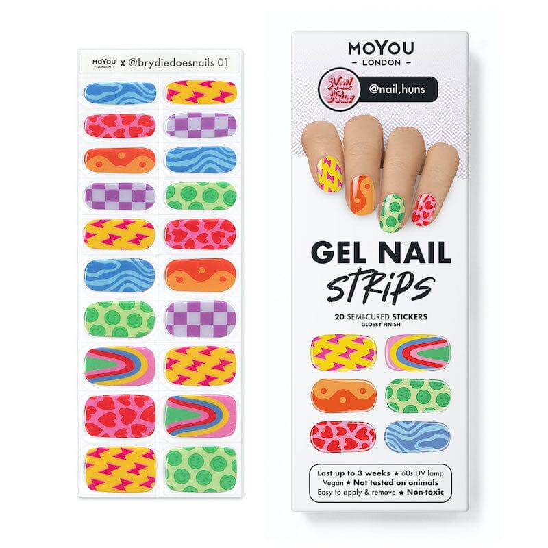 Gel Nail Strip ★ @nail.huns 01 - MoYou London