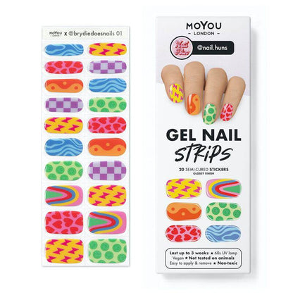 Gel Nail Strip ★ @nail.huns 01 - MoYou London