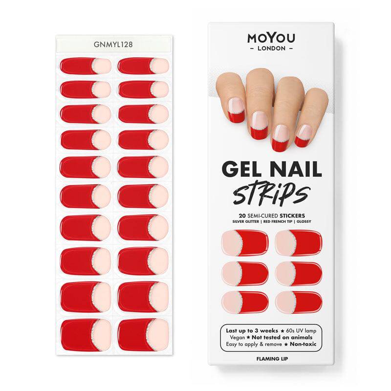 Gel Nail Strip ★ Flaming Lip - MoYou London