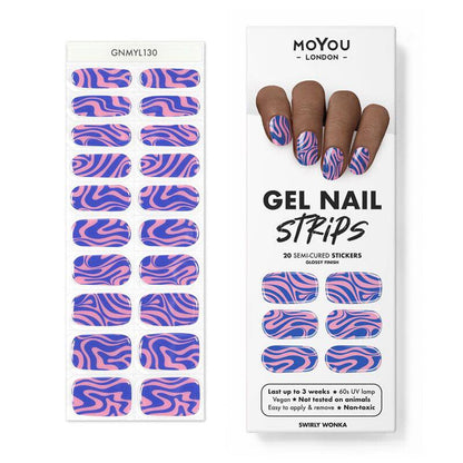 Gel Nail Strip ★ Swirly Wonka - MoYou London