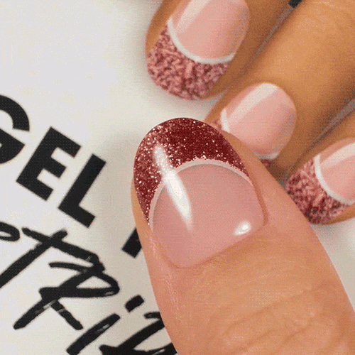 Gel Nail Strip ★ Champagne Tips - MoYou London
