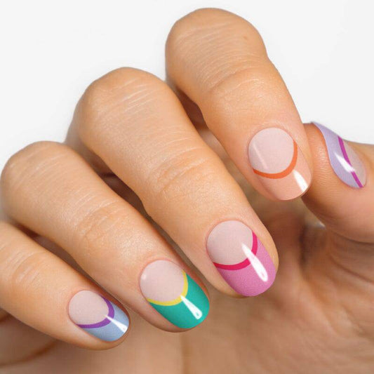 Gel Nail Strip ★ Tipsy Rainbow - MoYou London