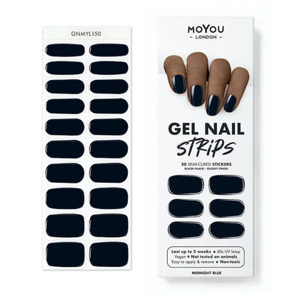 Gel Nail Strip ★ Midnight Blue - MoYou London