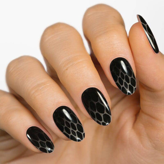 Gel Nail Strip ★ Black Mamba - MoYou London