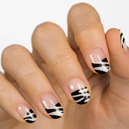 Gel Nail Strip ★ French Zebra - MoYou London