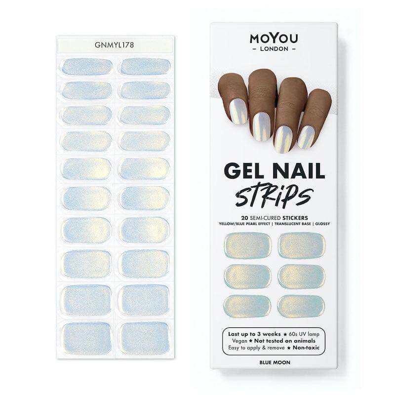 Gel Nail Strip ★ Blue Moon - MoYou London