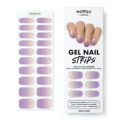 Gel Nail Strip ★ Purple Sunset - MoYou London