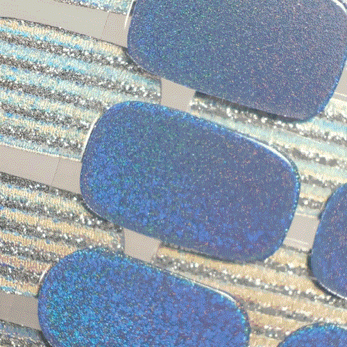 Gel Nail Strip Dreamland holographic glitter effect on gel polish sticker MoYou London