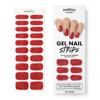 Gel Nail Strip ★ Ruby Slippers - MoYou London