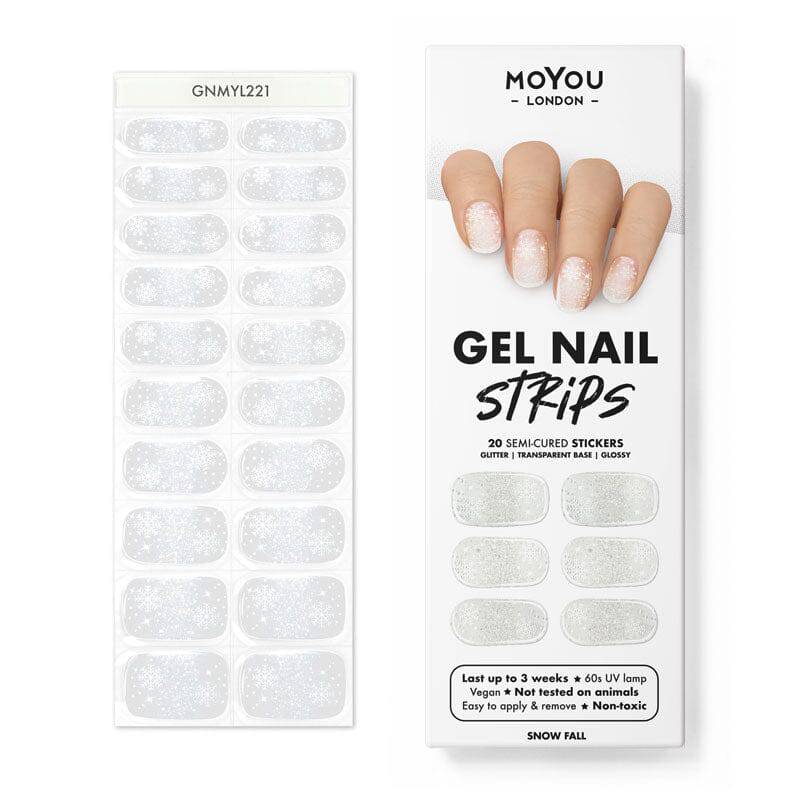 Gel Nail Strip ★ Snow Fall - MoYou London
