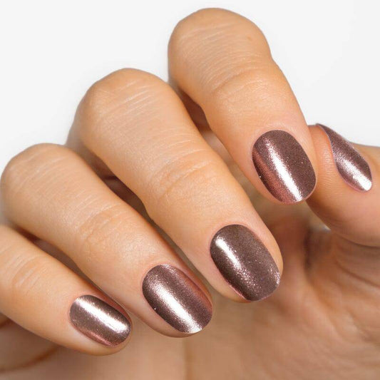 Gel Nail Strip ★ Metallic Rose - MoYou London
