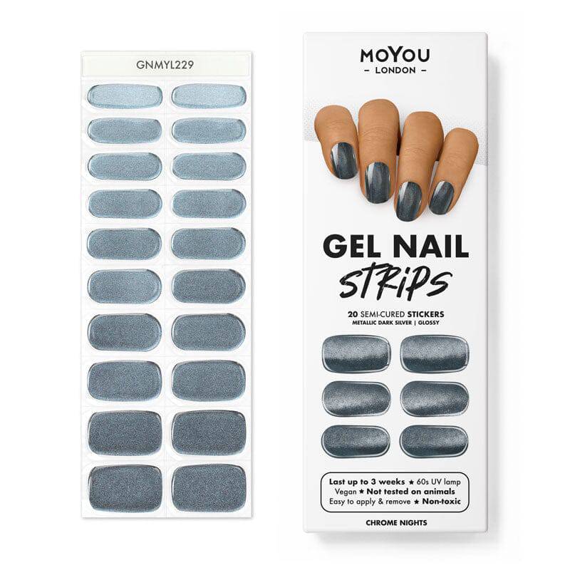 Gel Nail Strip ★ Chrome Nights - MoYou London