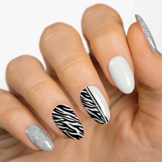 Gel Nail Strip ★ Zebra Glam - MoYou London