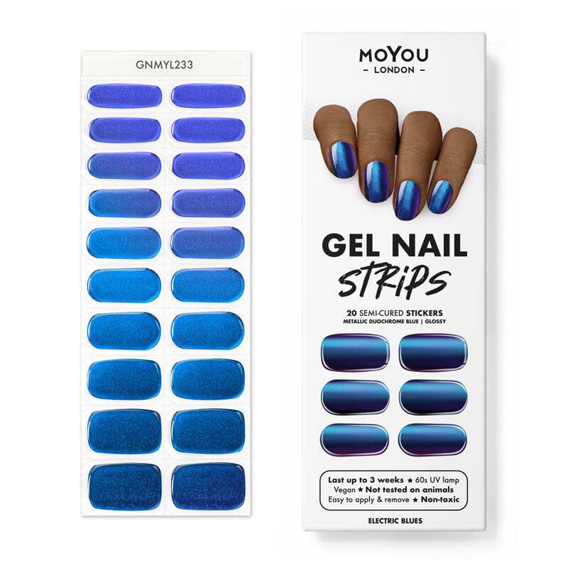 Gel Nail Strip ★ Electric Blues - MoYou London