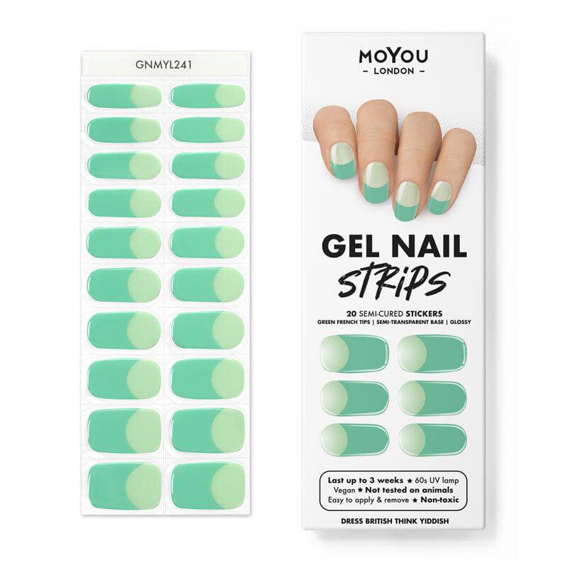 Gel Nail Strip ★ Dress British Think Yiddish - MoYou London