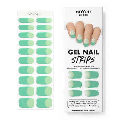 Gel Nail Strip ★ Dress British Think Yiddish - MoYou London