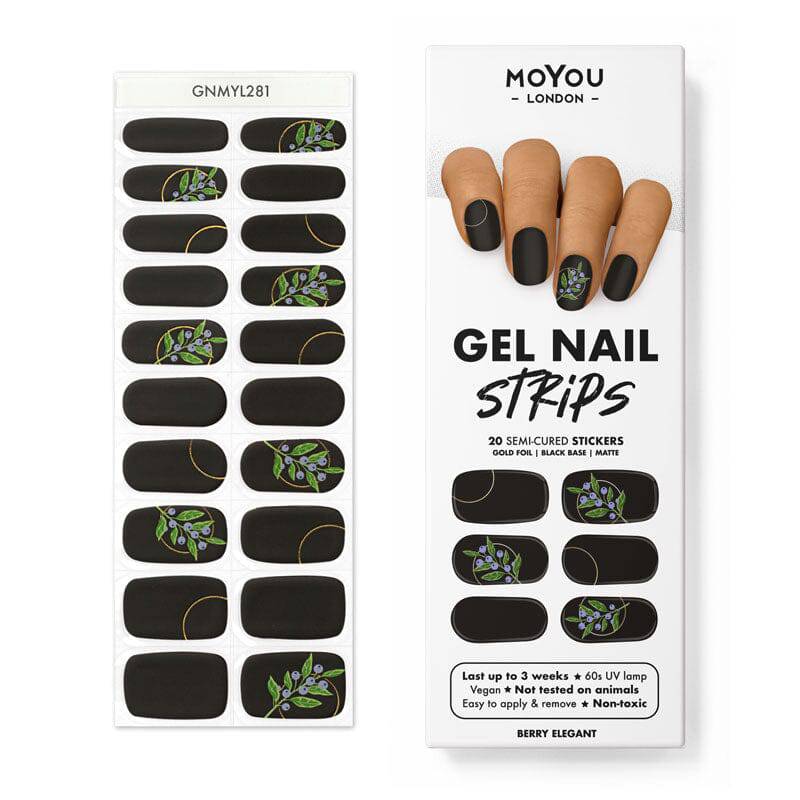 Gel Nail Strip ★ Berry Elegant - MoYou London