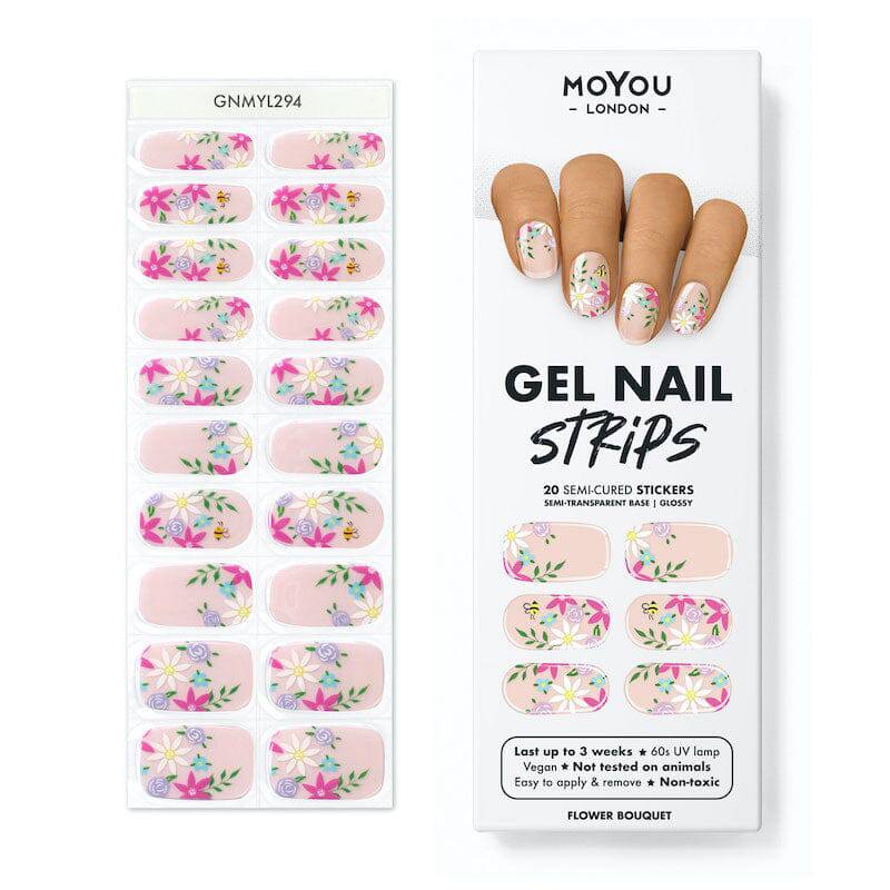 Gel Nail Strip ★ Flower Bouquet - MoYou London