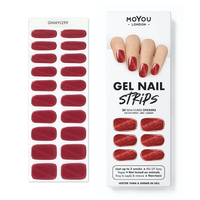 Gel Nail Strip ★ Hotter than a Sinner in Hell - MoYou London
