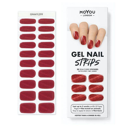 Gel Nail Strip ★ Hotter than a Sinner in Hell - MoYou London
