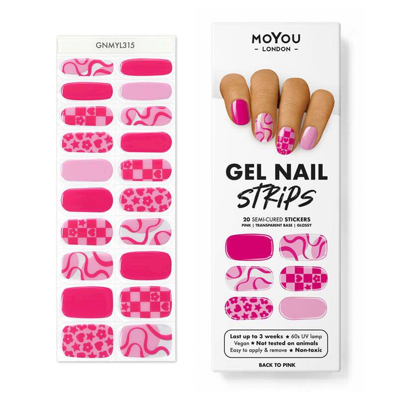 Gel Nail Strip ★ Back to Pink - MoYou London