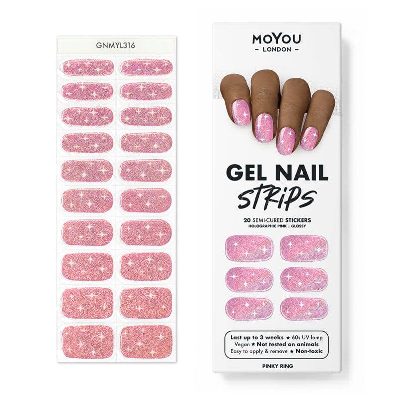 Gel Nail Strip ★ Pink Ring - MoYou London