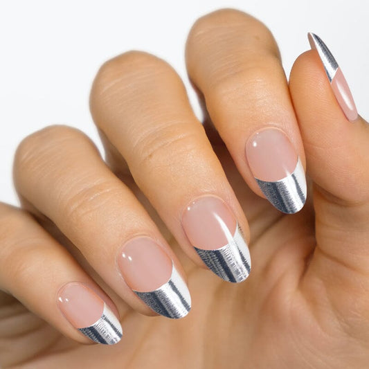 Gel Nail Strip ⭐️ ⭐️ ⭐️ Chrome Tips - MoYou London