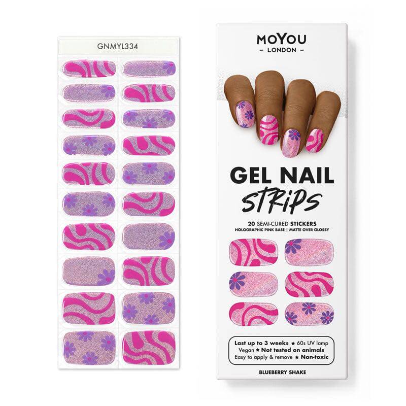 Gel Nail Strip ★ Blueberry Shake - MoYou London