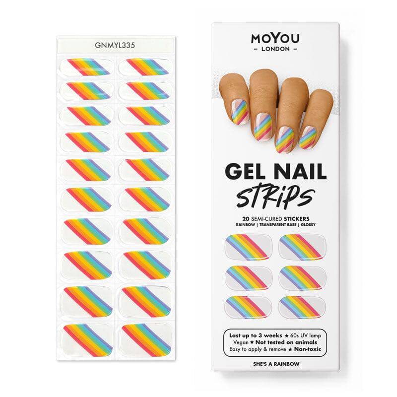 Gel Nail Strip ★ She's a Rainbow - MoYou London
