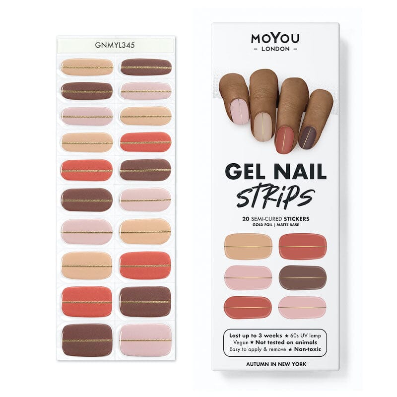 Gel Nail Strip ★ Autumn in New York - MoYou London