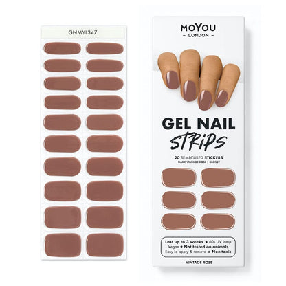 Gel Nail Strip ★ Vintage Rose - MoYou London