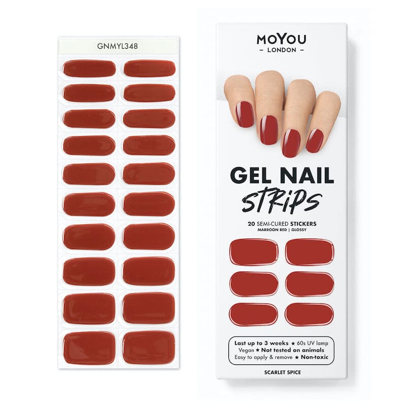 Gel Nail Strip ★ Scarlet Spice - MoYou London