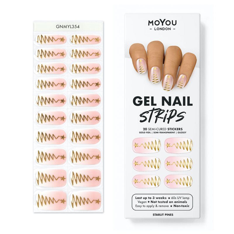Gel Nail Strip ★ Starlit Pines - MoYou London