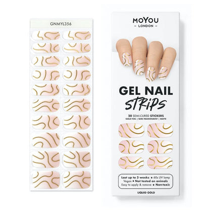 Gel Nail Strip ★ Liquid Gold - MoYou London