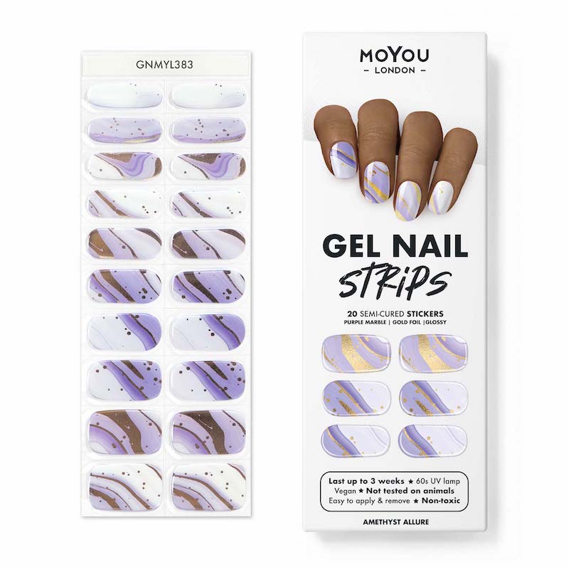 Gel Nail Strip ⭐️ ⭐️ ⭐️ Amethyst Allure - MoYou London