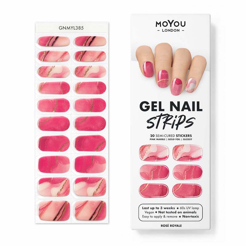 Gel Nail Strip ⭐️ ⭐️ ⭐️ Rosé Royale - MoYou London