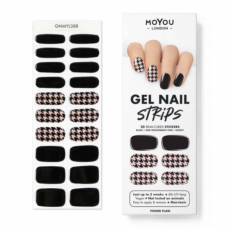 Gel Nail Strip ⭐️ ⭐️ ⭐️ Power Plaid - MoYou London