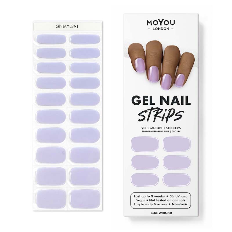 Gel Nail Strip ⭐️ ⭐️ ⭐️ Blue Whisper - MoYou London