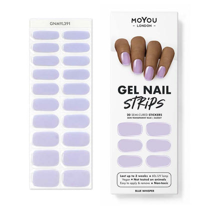 Gel Nail Strip ⭐️ ⭐️ ⭐️ Blue Whisper - MoYou London