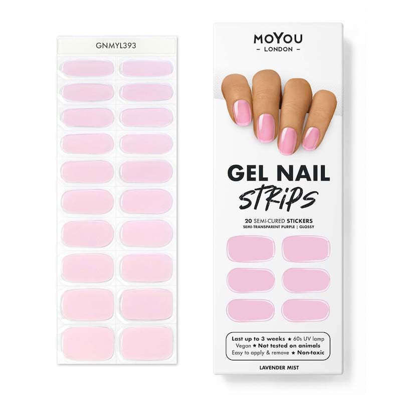 Gel Nail Strip ⭐️ ⭐️ ⭐️ Lavender Mist - MoYou London