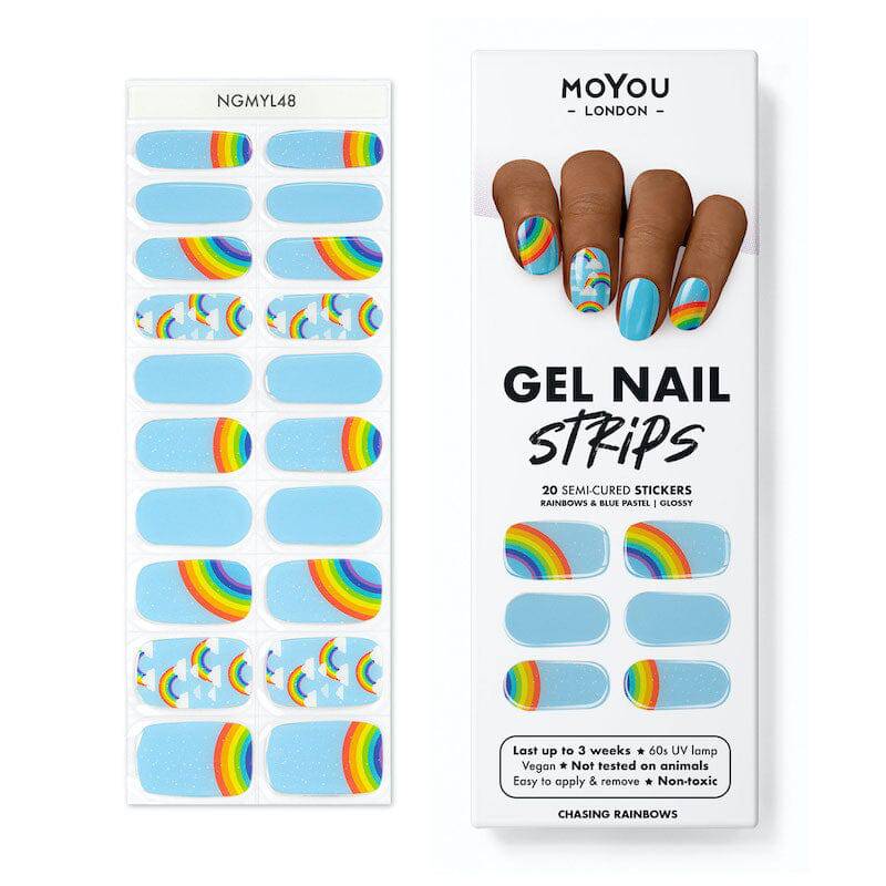 Gel Nail Strip ★ Chasing Rainbows - MoYou London