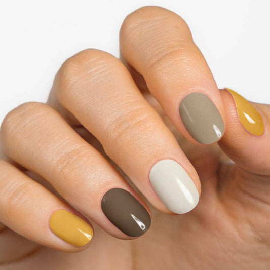 Gel Nail Strip ★ Toffee mix - MoYou London