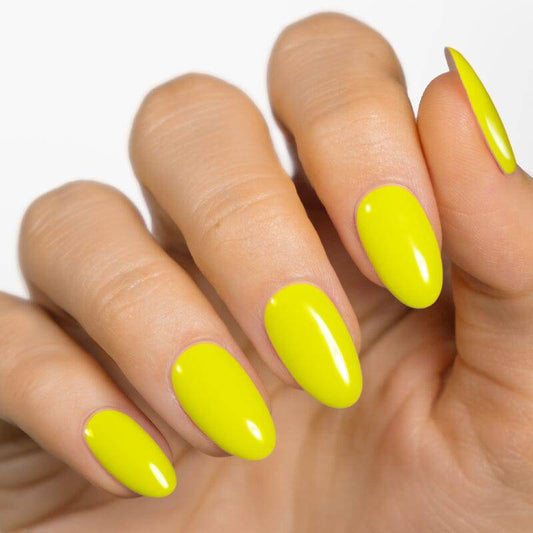 Gel Nail Strip ★ Neon Lemon ★ Neon Glow In The Dark - MoYou London