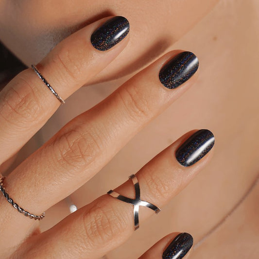 Gel Nail Strip ★ Magic Cocoa ★ Holographic Glitter - MoYou London