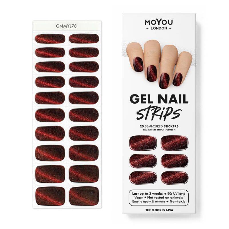 Gel Nail Strip ★ The Floor is Lava - MoYou London