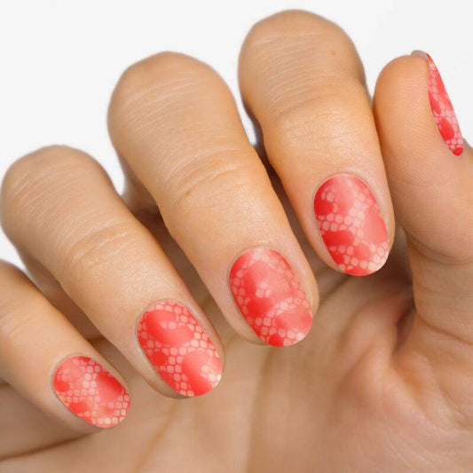 Gel Nail Strip ★ Red Lace - MoYou London