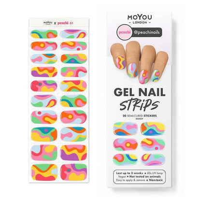 Gel Nail Strip ★ @peachinails 03 - MoYou London