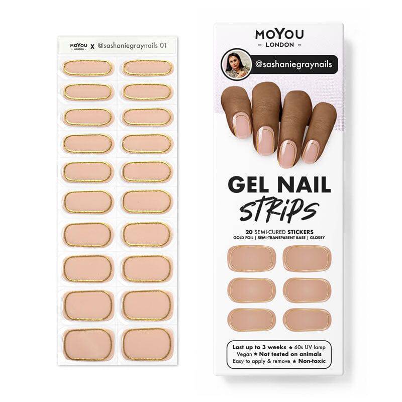 Gel Nail Strip ★ @sashaniegraynails 01 - MoYou London