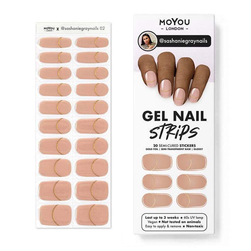 Gel Nail Strip ★ @sashaniegraynails 02 - MoYou London